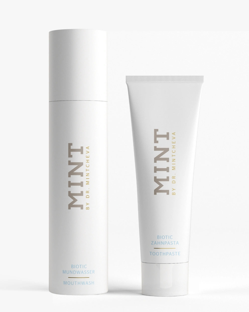 MINT BIOTIC Mundwasser & Zahnpasta