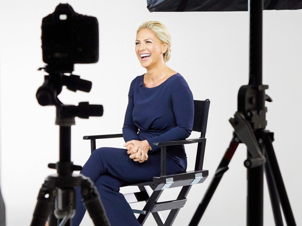 Dr. Mintcheva beim Fotoshooting