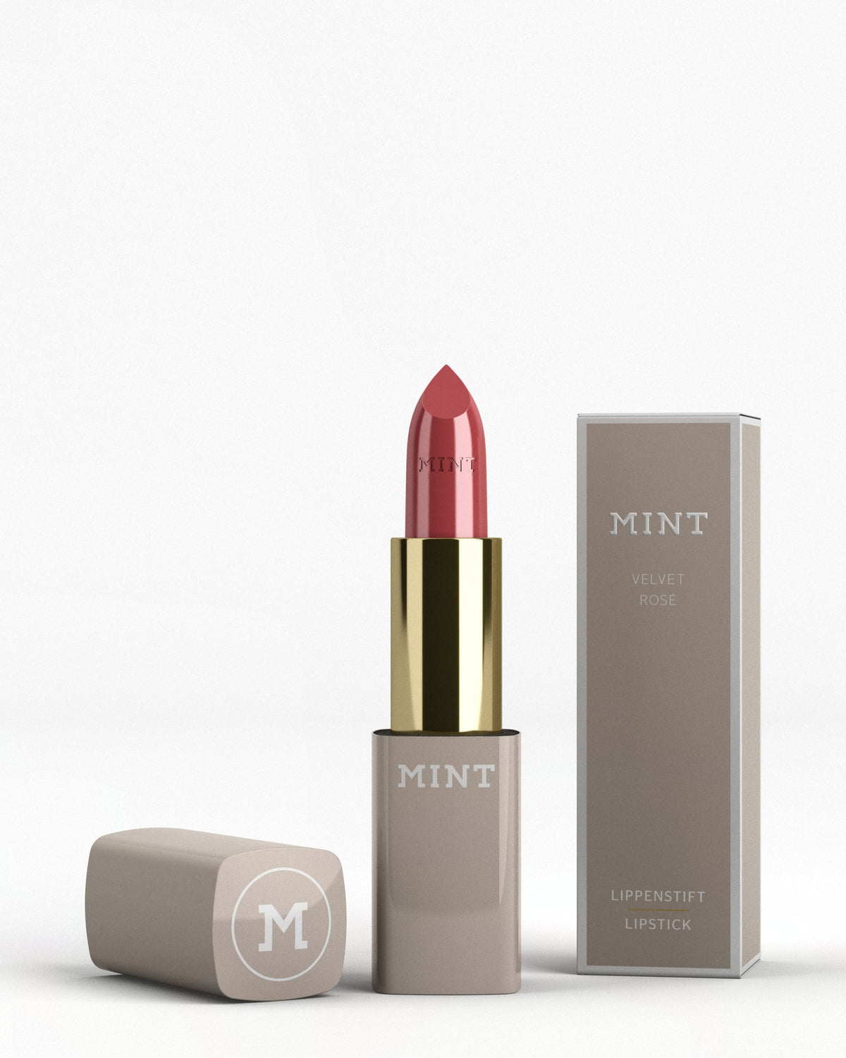 MINT Lippenstift Velvet Rosé mit Verpackung