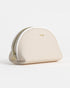 Mint Kosmetiktasche aus Saffiano Leder