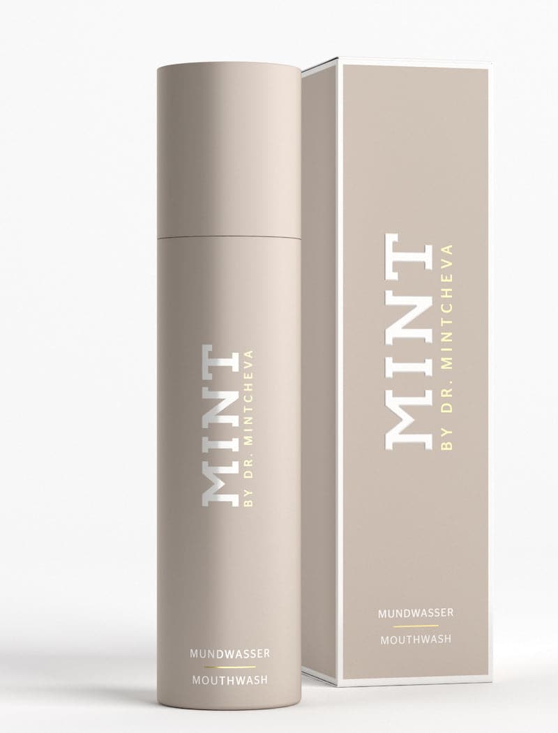 MINT Mundwasser mit Verpackungskarton