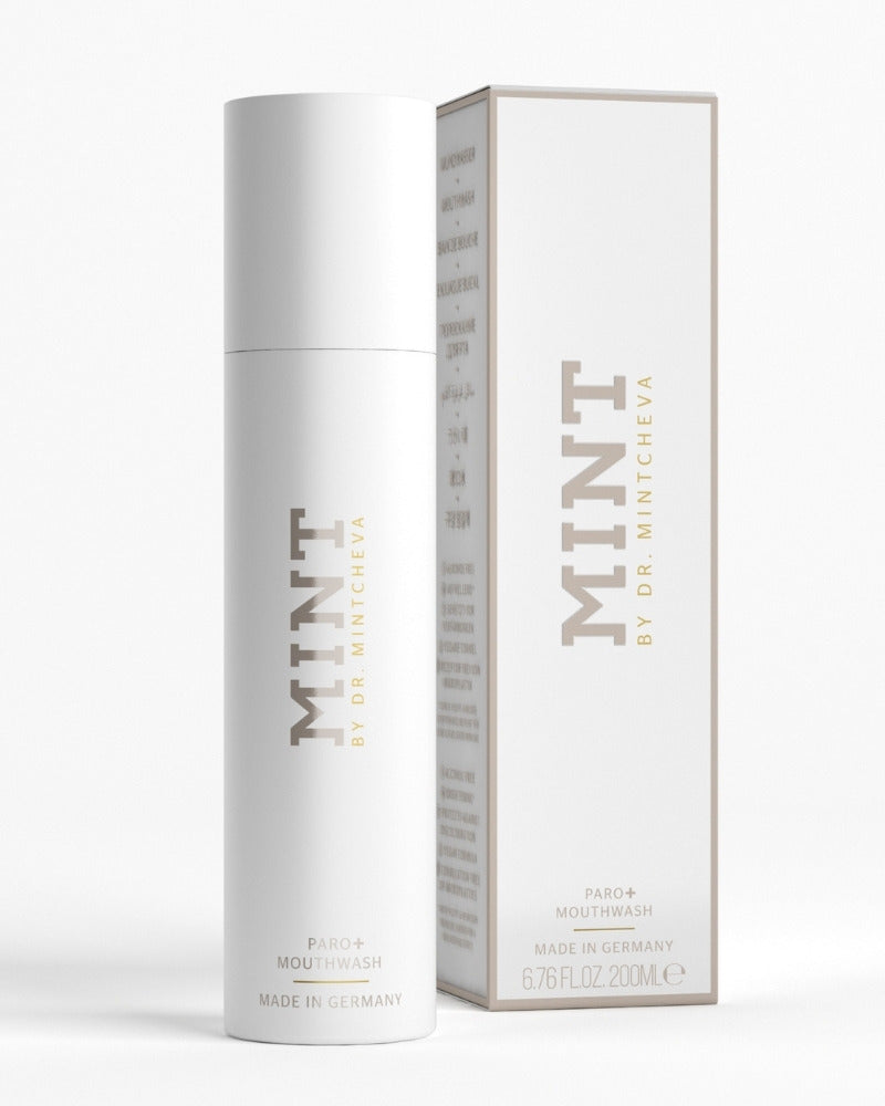 MINT Paro+ Mundwasser - Produkt & Verpackung