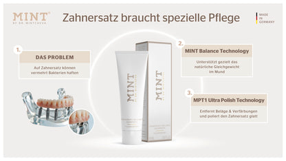 MINT Zahnersatz Balance Zahnpasta
