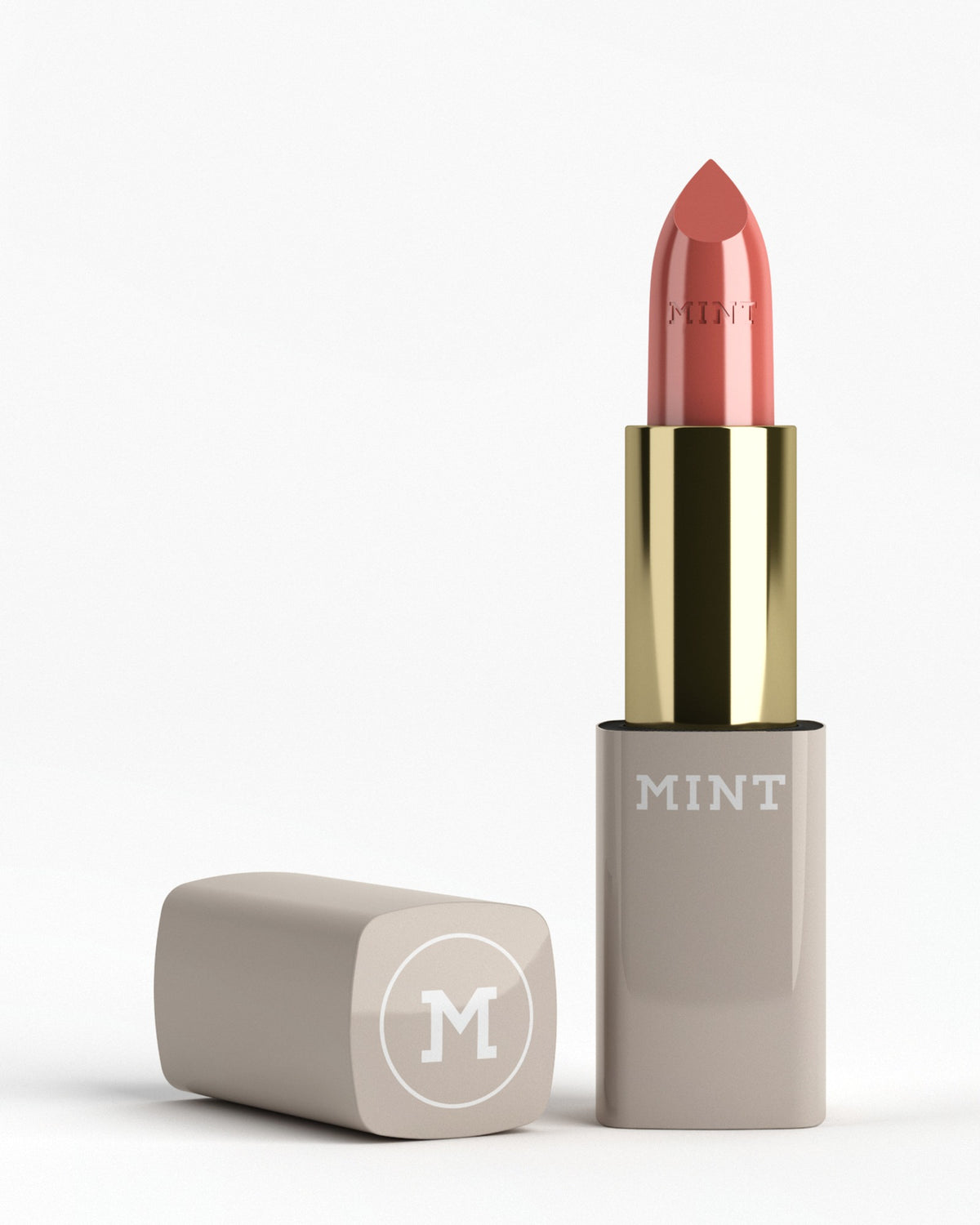 MINT Lippenstift Pink Cashmere geöffnet mit Kappe
