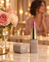MINT Lippenstift Velvet Rosé auf dem Schminktisch