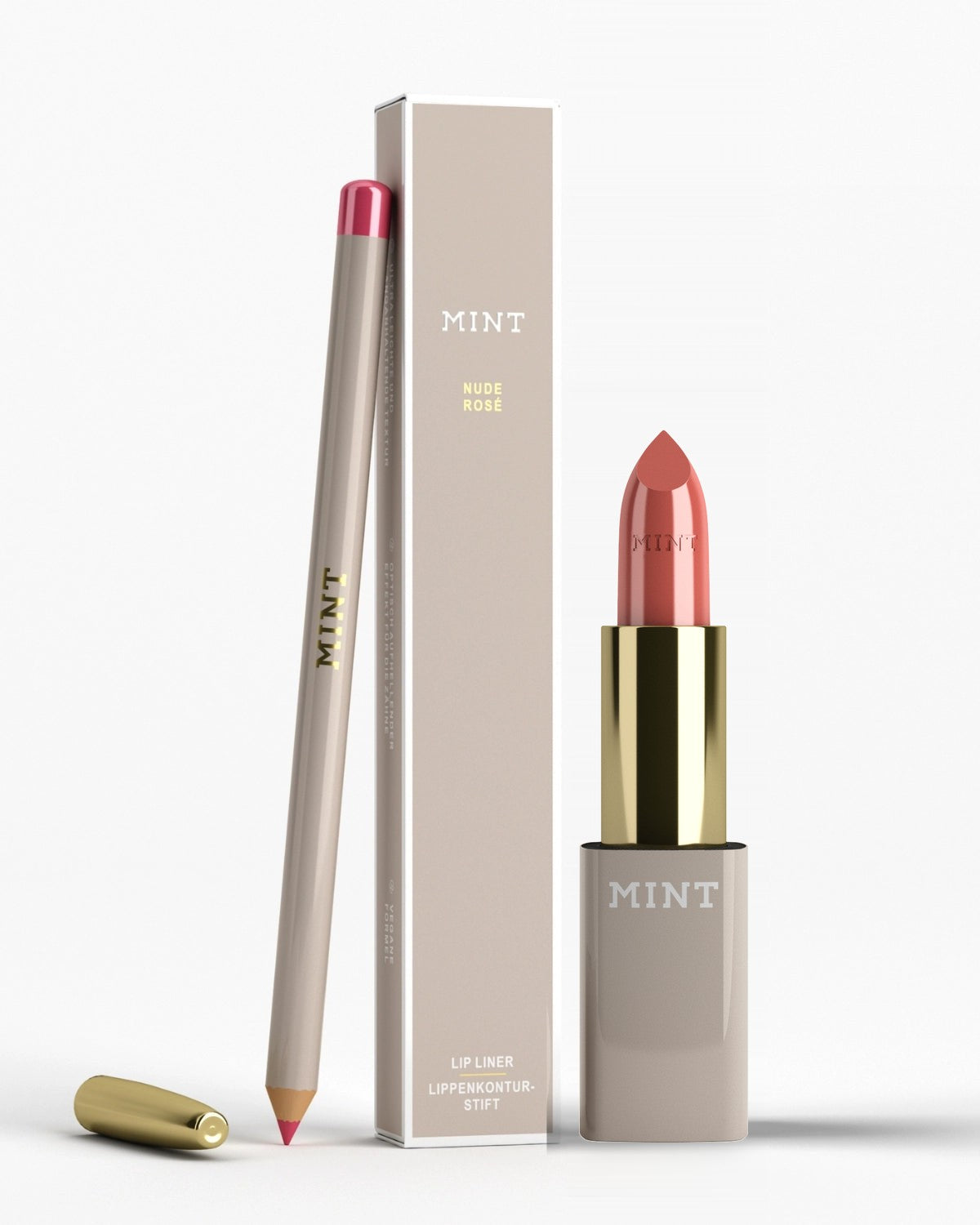 MINT Set Lippenstift Pink Cashmere und Lipliner Nude Rosé