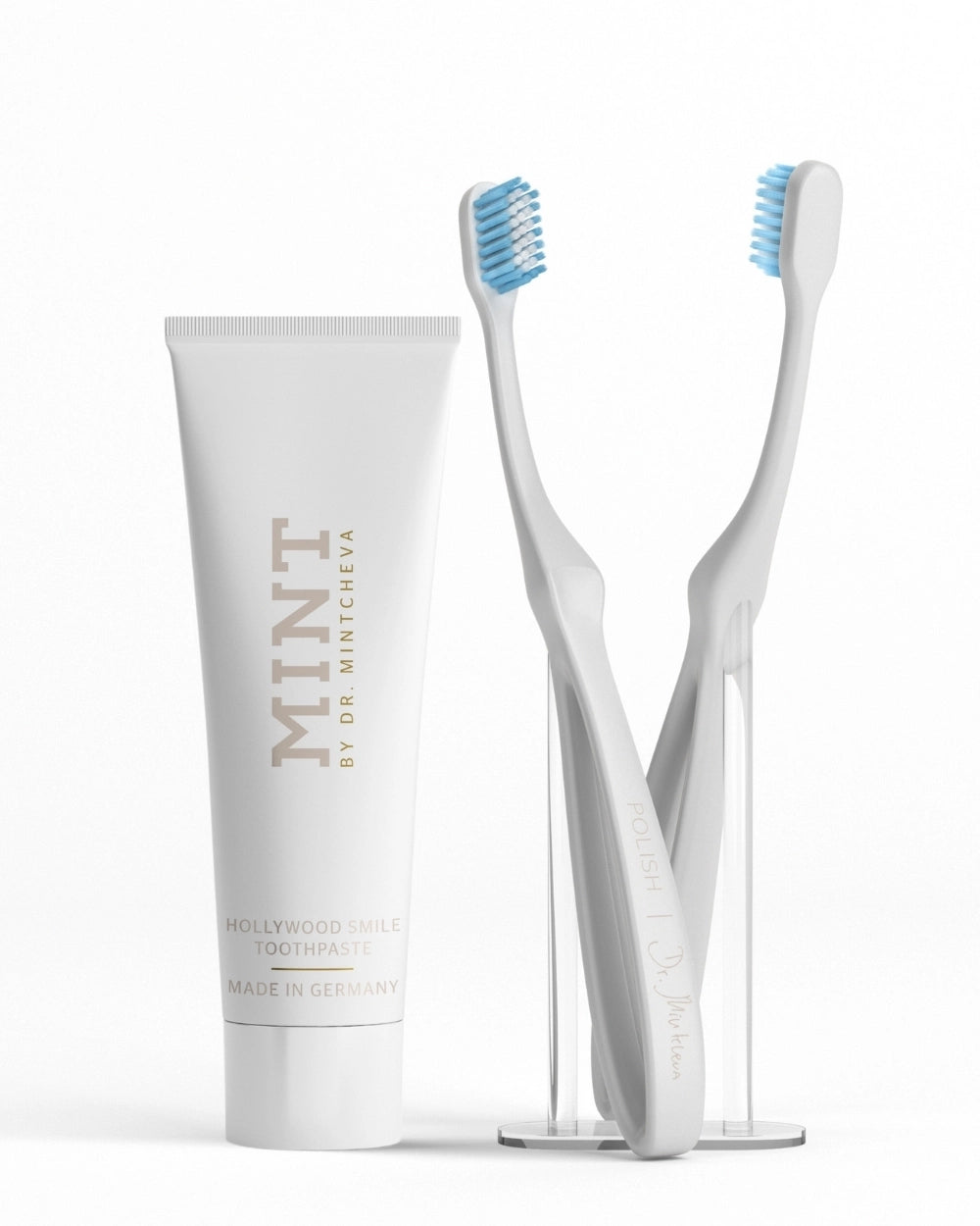 Set Hollywood Smile Zahnpasta & Polish Zahnbürste im Doppelpack