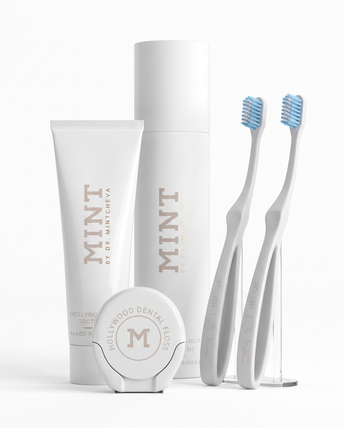 MINT Hollywood Smile Abo-Set 3 – Komplett mit Polish Zahnbürste