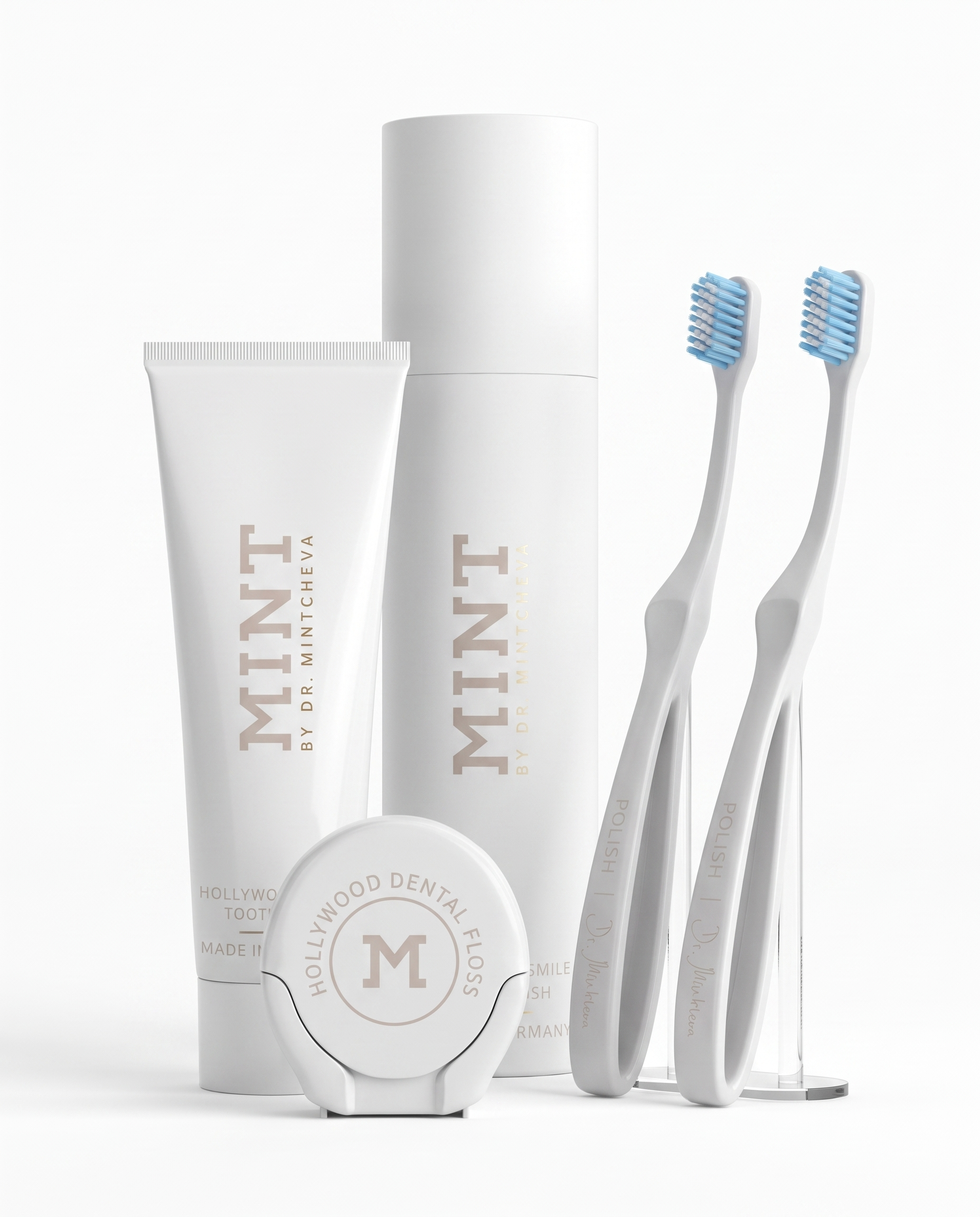 MINT Hollywood Smile Abo-Set 3 – Komplett mit Polish Zahnbürste