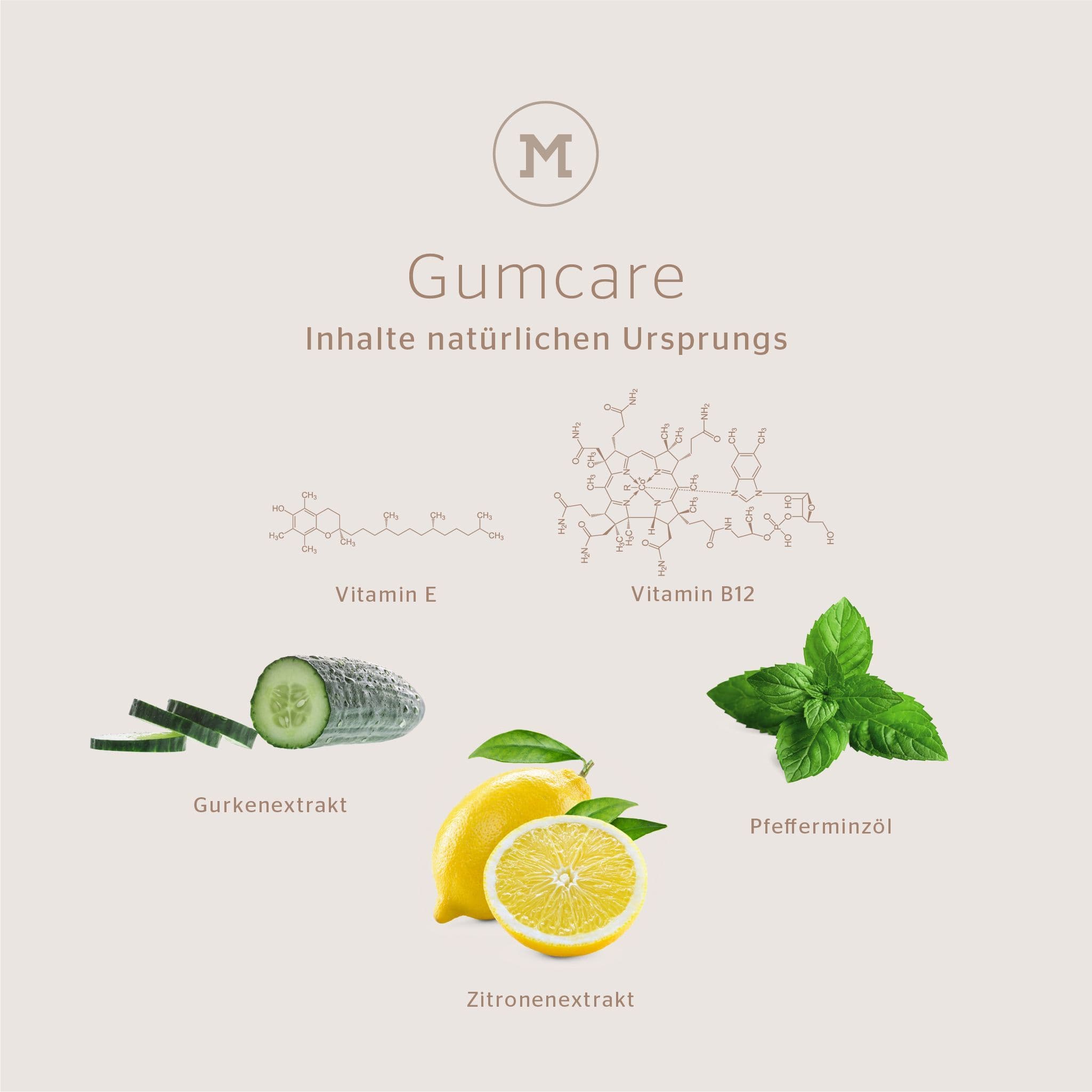 Grafik Gumcare - Inhalte natürlichen Ursprungs