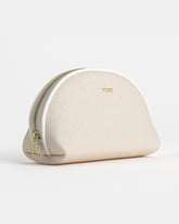 Mint Kosmetiktasche aus Saffiano Leder 
