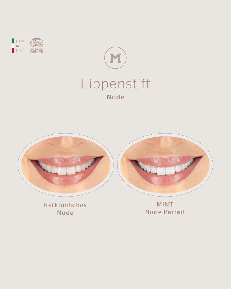 MINT Lippenstift Nude - Schaubild herkömmlich/MINT